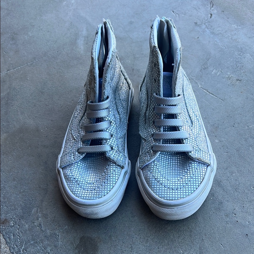 Vans Silver High-Top Sneakers
